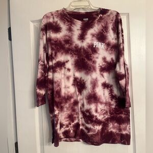 Pre-Owned Victoria’s Secret Pink Tie Dye Long Sleeve T-shirt